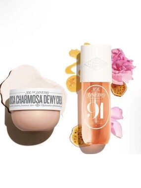 NEW, Sol De Janeiro Cheirosa 91 Rosa Charmosa Dewy Cream & Fragrance Mist Duo